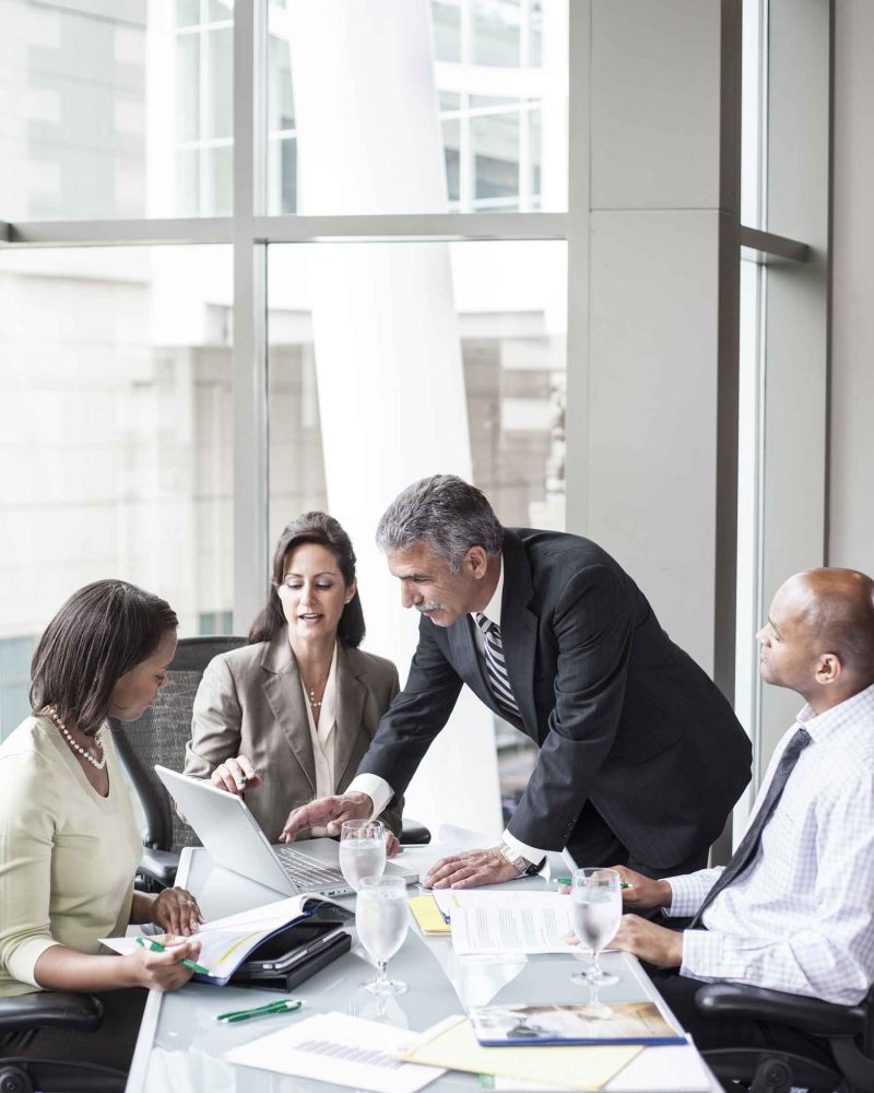 group of business people in a meeting